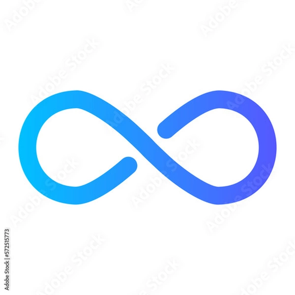 Obraz infinity gradient icon