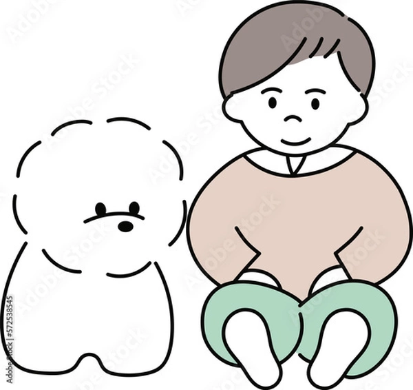 Fototapeta ビジョンフリーゼと男の子1