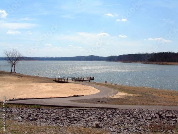 Obraz Barren river dam scenic