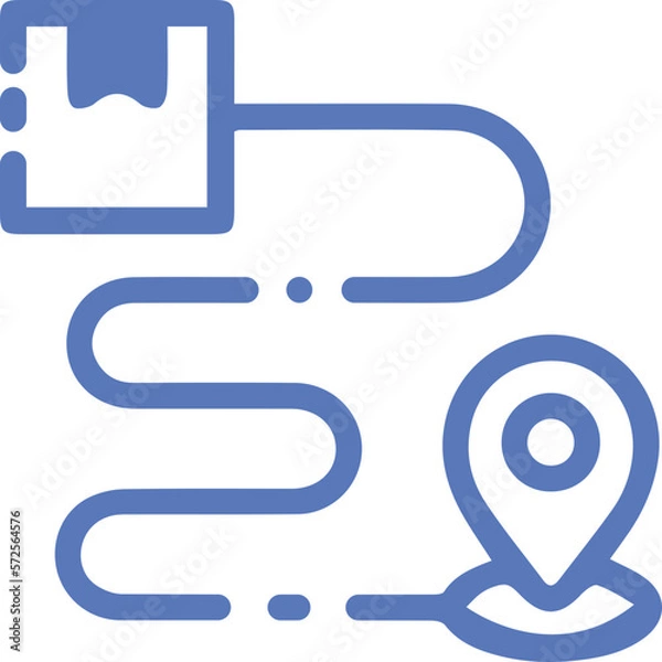 Obraz Flat Art Icon Delevery