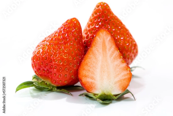 Obraz 長崎県産「ゆめのか」：いちごの品種（ジューシーで甘さと酸味のバランスがよい苺）