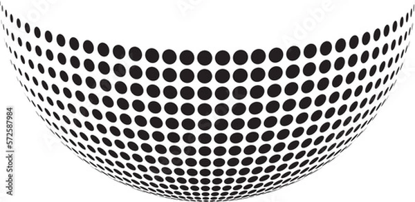 Obraz Halftone Illustration geometric shapes. Retro elements for web, vintage, advertisement, commercial banner, poster, leaflet, billboard, sale. Collection trendy halftone vector geometric shapes.