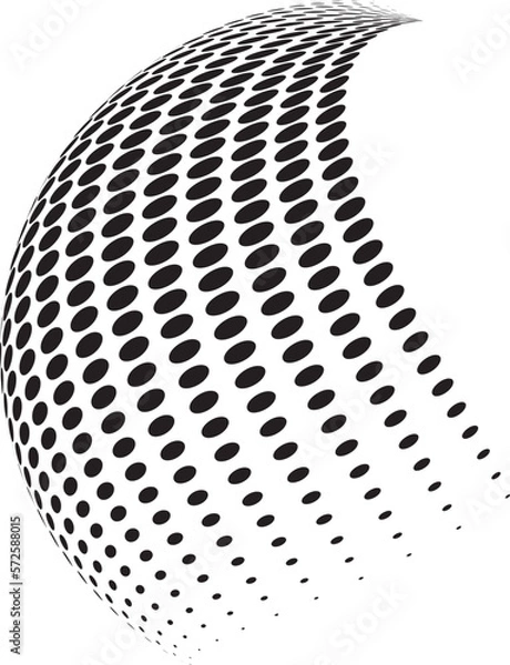 Obraz Halftone Illustration geometric shapes. Retro elements for web, vintage, advertisement, commercial banner, poster, leaflet, billboard, sale. Collection trendy halftone vector geometric shapes.