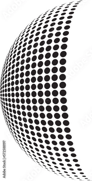 Obraz Halftone Illustration geometric shapes. Retro elements for web, vintage, advertisement, commercial banner, poster, leaflet, billboard, sale. Collection trendy halftone vector geometric shapes.