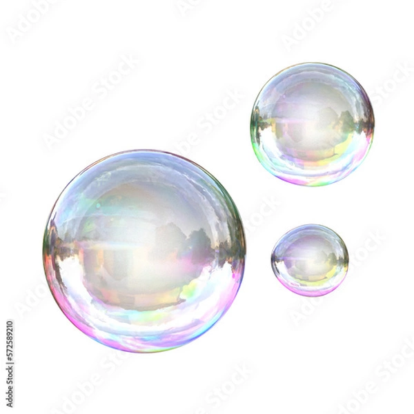 Obraz 3d bubbles symbol
