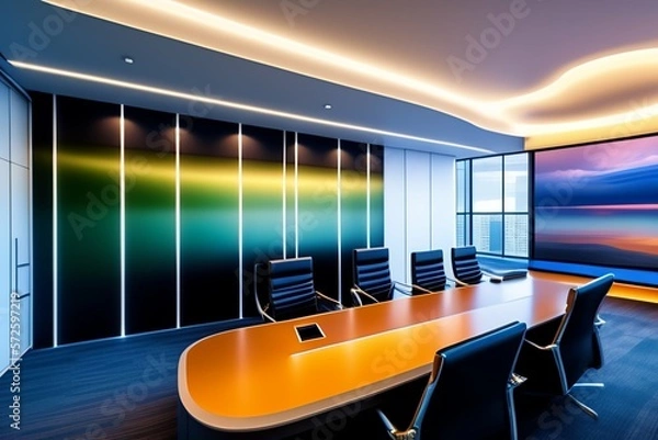 Obraz Office interors cyberpunk 