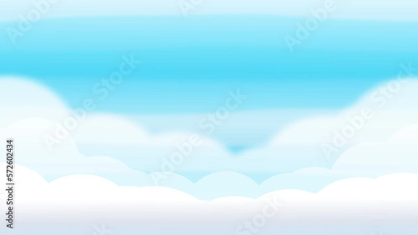 Obraz 雲の上の背景壁紙イラスト