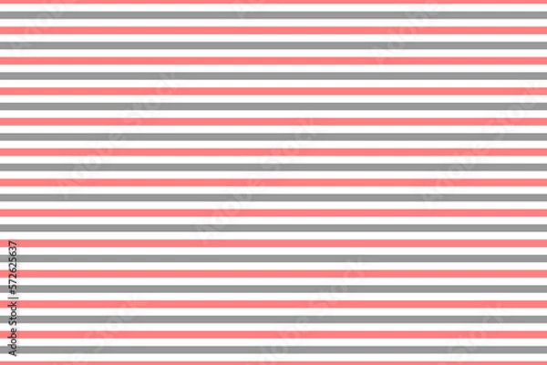 Fototapeta Pastel red and grey horizontal stripes fabric pattern on white background vector. Wall and floor ceramic tiles pattern.