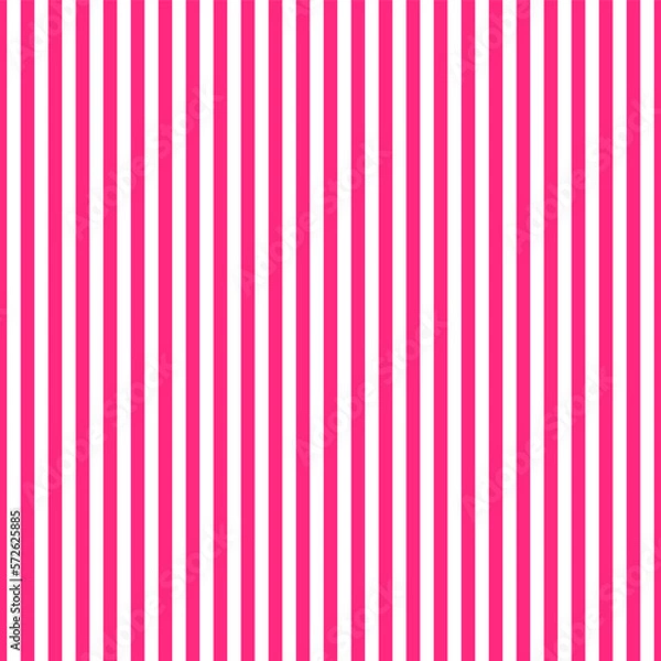 Fototapeta Pink and white vertical stripes seamless pattern background vector. Wall and floor ceramic tiles pattern.