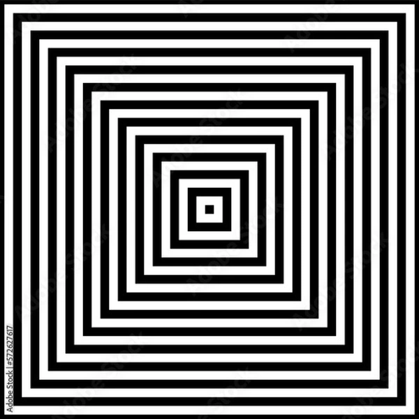 Obraz Black and white square stripes fabric pattern background vector. Geometric horizontal with vertical lines. Wall and floor ceramic tiles seamless pattern.