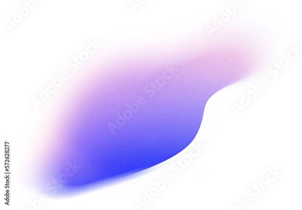 Fototapeta Grainy Gradient Textured Blob Shapes. Abstract Transparent PNG element. Trendy design resources, Purple orange and yellow. Modern design trends.
