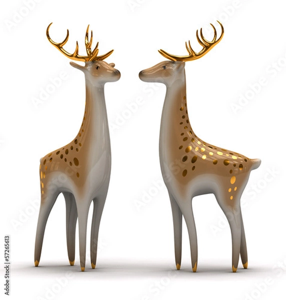 Obraz Deer figurines