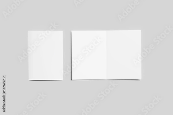 Obraz A5 Bifold Brochure Mockup