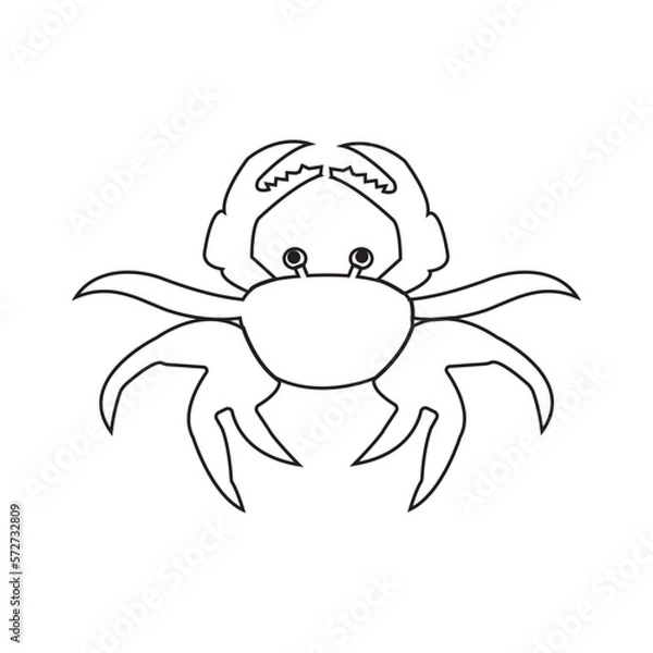 Fototapeta crab icon