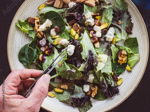 Obraz salad in a plate
