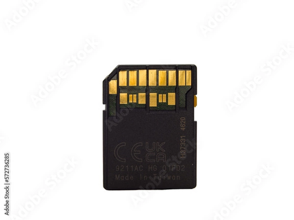 Obraz memory card isolated on white back