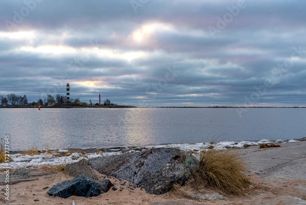 Fototapeta landscape at sunset