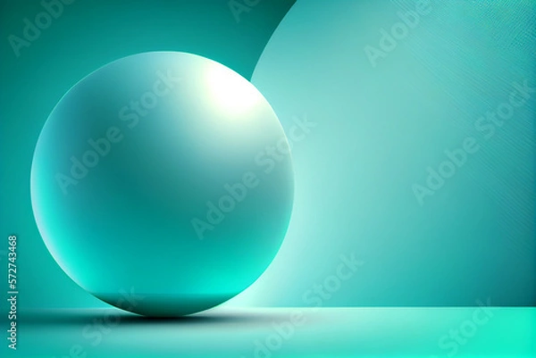 Fototapeta Colorful sphere abstract mesh gradient with backlight background wallpaper banner for posters or banners.