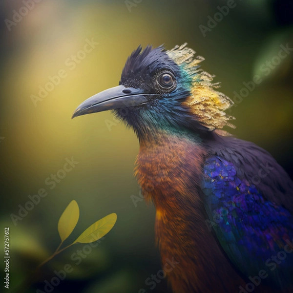 Obraz colorful bird portrait