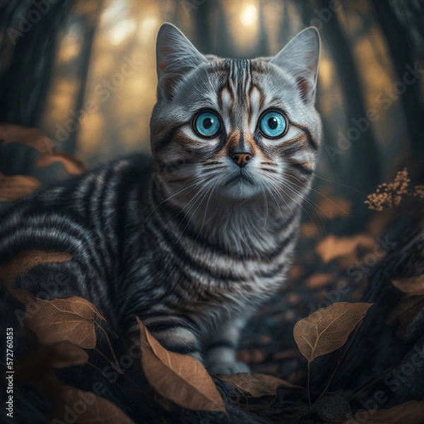 Obraz cat on the tree