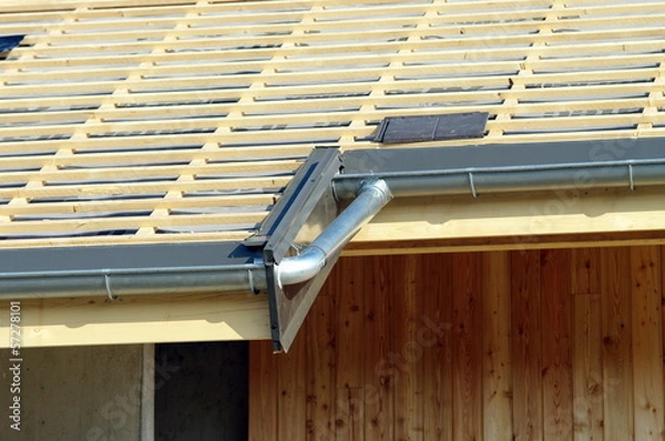 Obraz construction et pose de la charpente