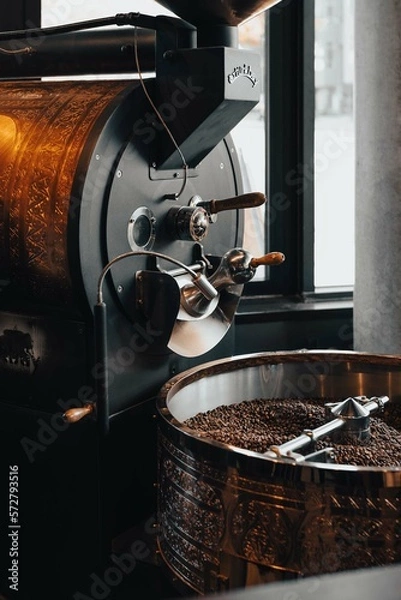 Obraz coffee maker in a factory