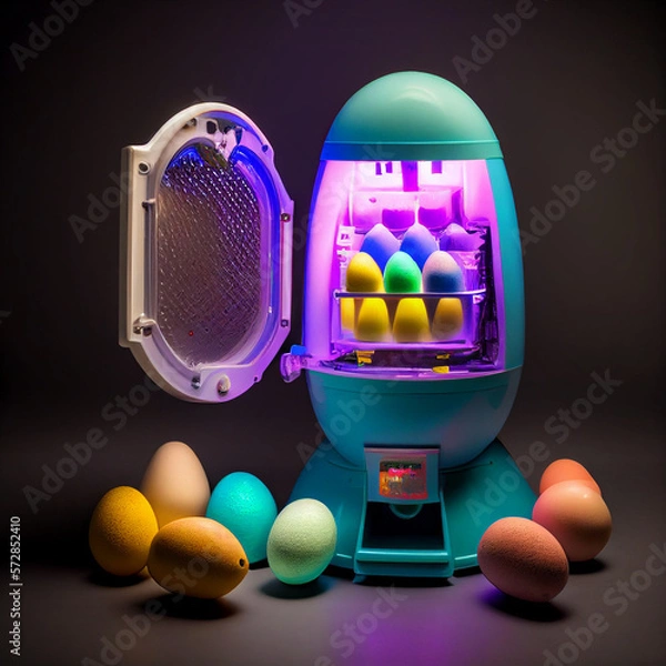 Fototapeta easter egg machine generative ai