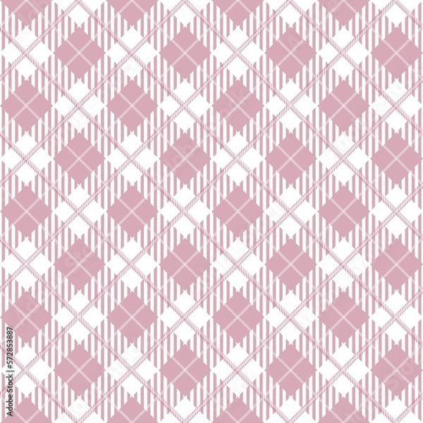 Fototapeta Tartan seamless pattern, pink and white
can be used in decorative design fashion clothes Bedding sets, curtains, tablecloths, notebooks