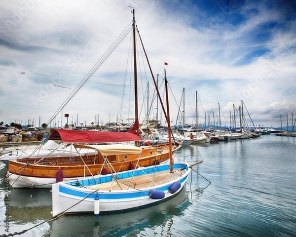 Obraz Yach in Saint Tropez - HDR