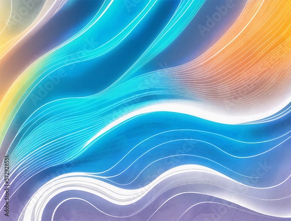Fototapeta abstract background with waves