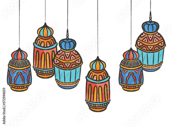 Obraz middle eastern lantern ramadan mubarak