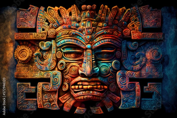 Obraz AI Generated Abstract Ancient Americas art