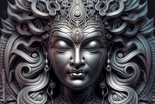 Fototapeta AI-Generated Indian Statue