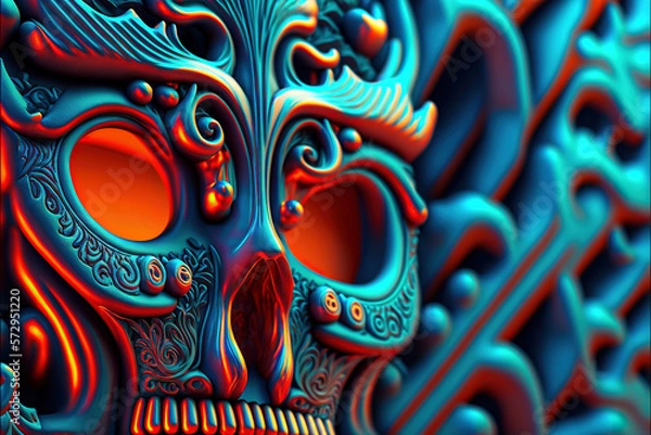 Obraz AI Generated Pirate Skull