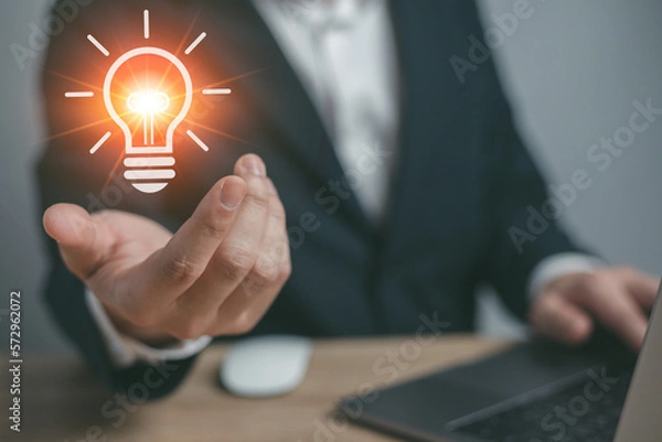 Obraz Thinking concept.  share ideas