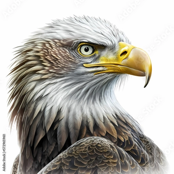Fototapeta Eagle Isolated White