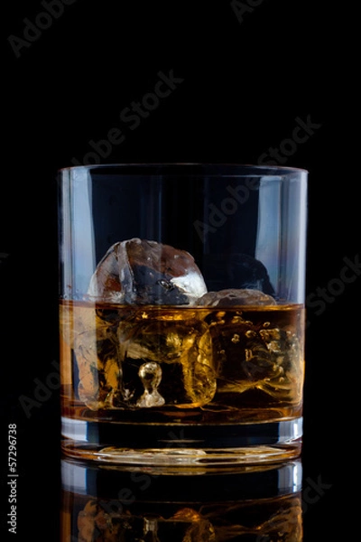 Fototapeta Glass with whiskey