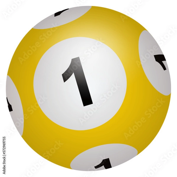 Obraz Boule de loto n° 1 en PNG