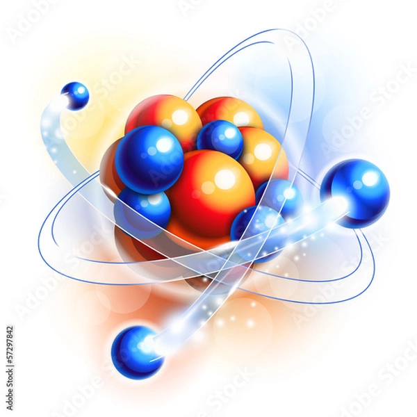 Obraz Molecule, atoms and particles