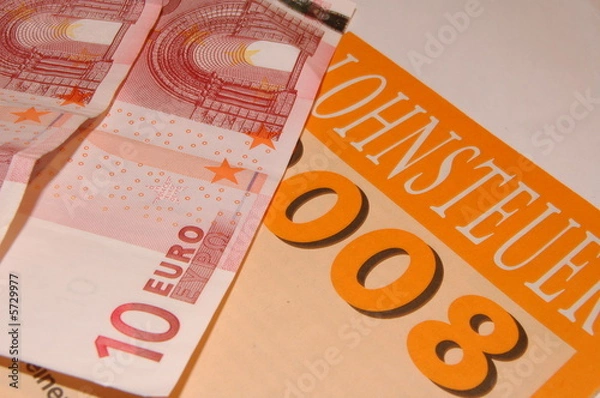 Fototapeta die Lohnsteuer