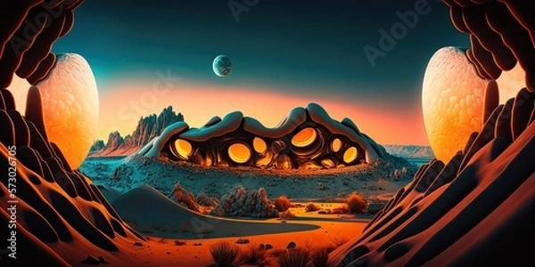 Obraz Alien Planet Landscape 