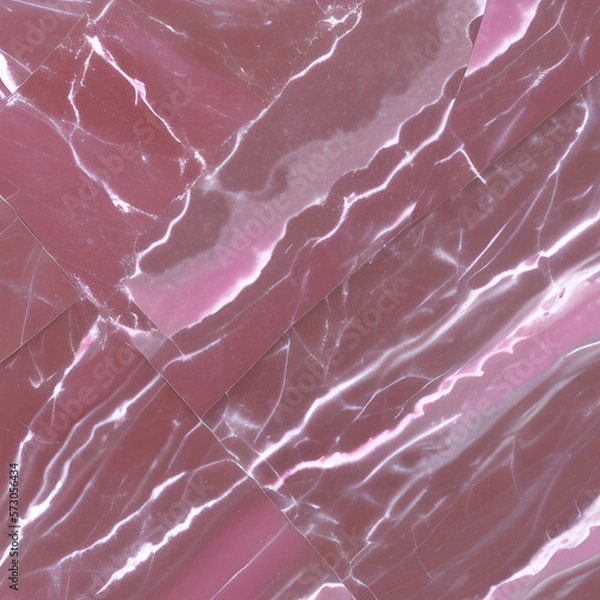 Obraz Realistic Pink Marble Texture Background created with Generative AI technology