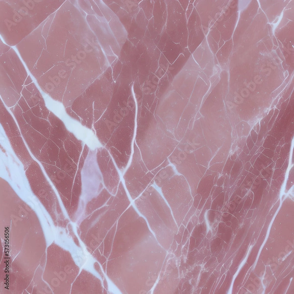 Obraz Realistic Pink Marble Texture Background created with Generative AI technology