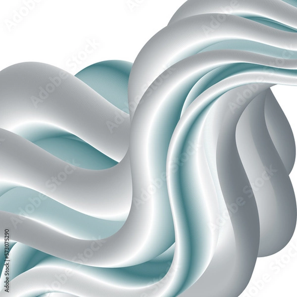 Fototapeta Abstract 3d wave. wave pattern. Template for decoration. eps 10