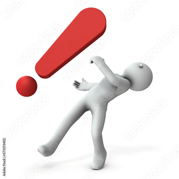 Obraz ショックで倒れるキャラクター
