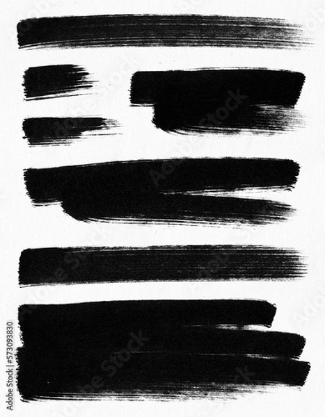 Fototapeta Brush pen stroke texture pack