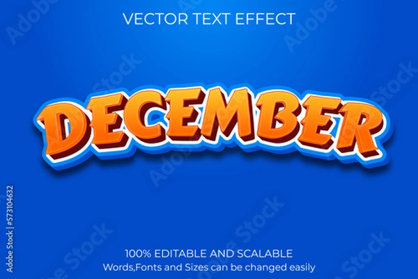 Obraz Modern 3D editable text effect 