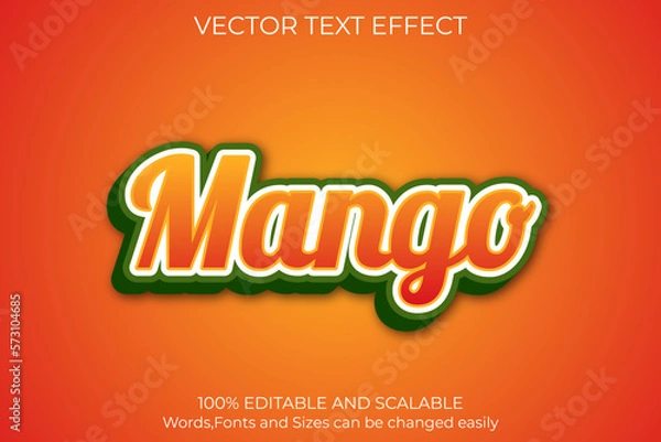 Obraz Modern 3D editable text effect