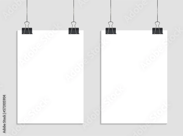 Fototapeta A4 blank paper template mock up illustrating design.