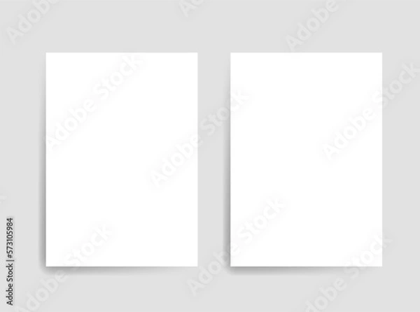 Fototapeta A4 blank paper template mock up illustrating design.